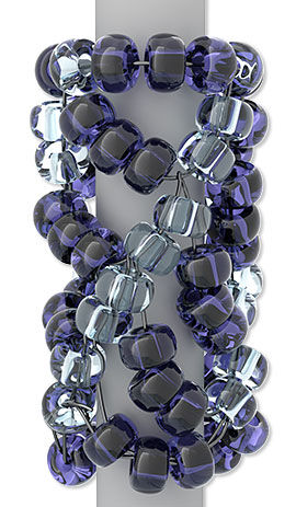 Illustration of beading stitch